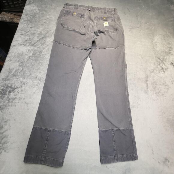 Howler Brothers Pants Mens 32x31 Gray Double Knee Work Utility Cotton Stretch - Picture 9 of 10